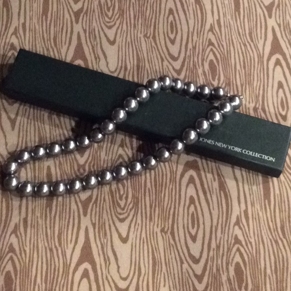 Jones New York Collection Pearl Necklace Gray
